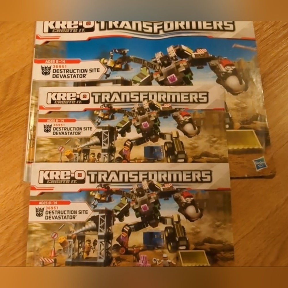 Kre-o Transformers Destruction Site Devastator 36951 Instruction Booklets